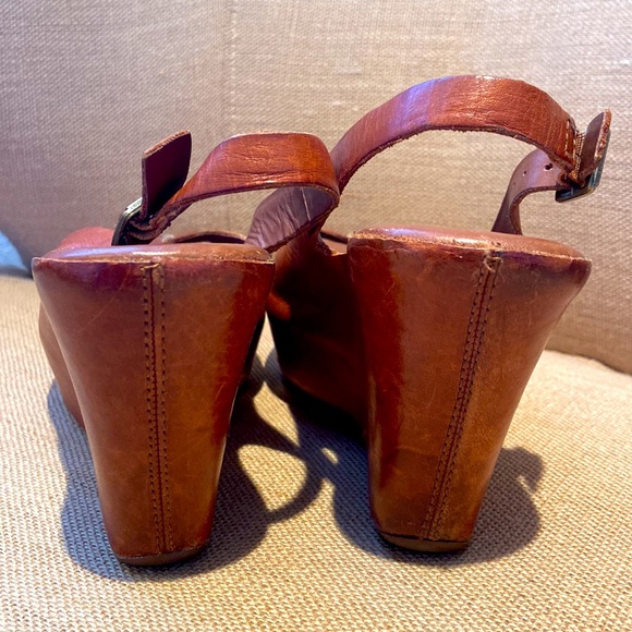 Kork Ease Wedges Leather Sandals Shoes Sz 7/38 - Picture 4 of 7
